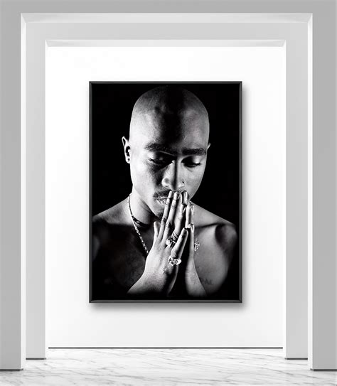 Tupac Shakur Print 2pac Poster American Rapper Rap Music Poster