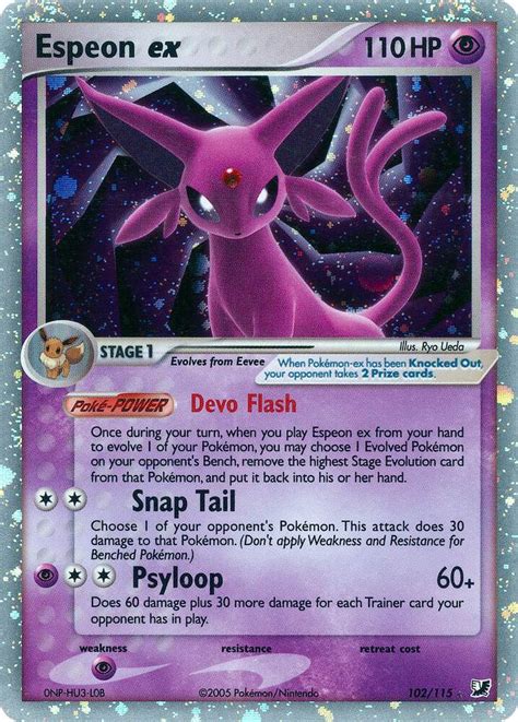 Umbreon Ex Unseen Forces Pokemon