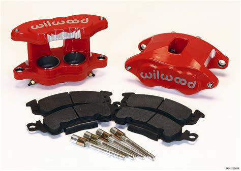 Wilwood D52 Front Caliper Kit Red 200 200in Piston 128in Rotor