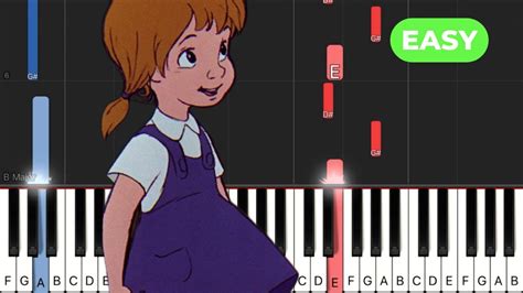 The Journey ‘the Rescuers Easy Piano Tutorial Sheets Youtube