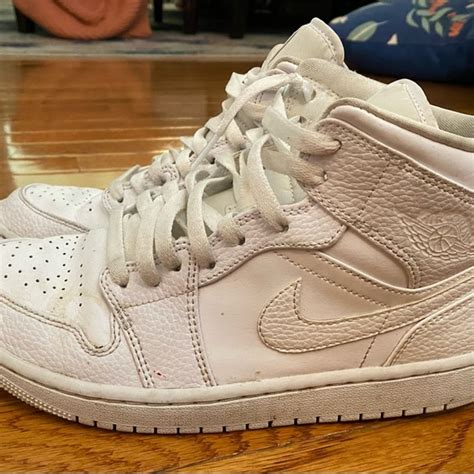 Nike Shoes Nike Air Jordan Mid Triple White Mens Poshmark