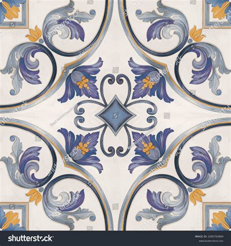 Multi Color Moroccan Tiles Pattern Design Stock Illustration 2285793809 ...