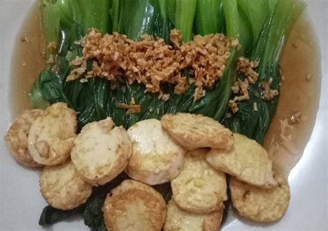 Resep Pokcoy Saus Tiram Tahu Sutra Oleh Mama Natan Cookpad