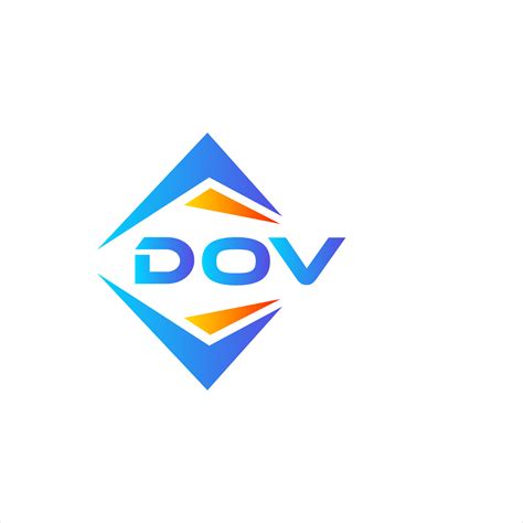 dov abstract technology logo design  white background dov creative