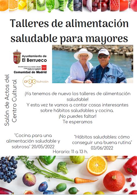 Talleres De Alimentaci N Saludable Para Mayores El Berrueco