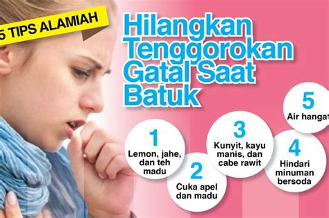 Cara Alamiah Hilangkan Tenggorokan Gatal Saat Batuk