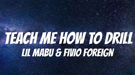 Lil Mabu And Fivio Foreign Teach Me How To Drill Lyrics Youtube