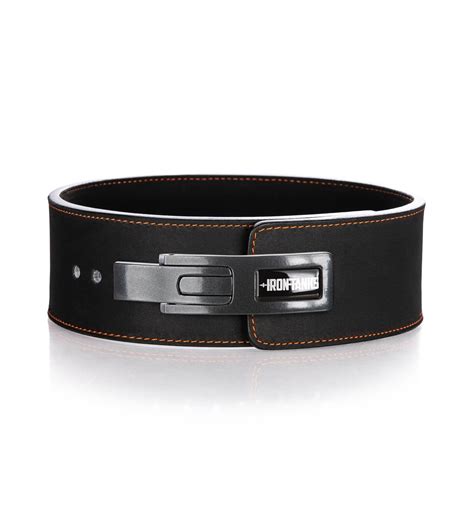 13mm Lever Belt Powerlifting Black Gym Workout Training | Iron Tanks