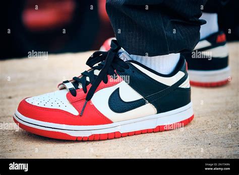 Nike Dunk Low Emb Nba Th Anniversary Chicago Stock Photo Alamy