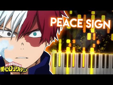 Peace Sign Boku No Hero Academia Season 2 OP Kenshi Yonezu Midi File