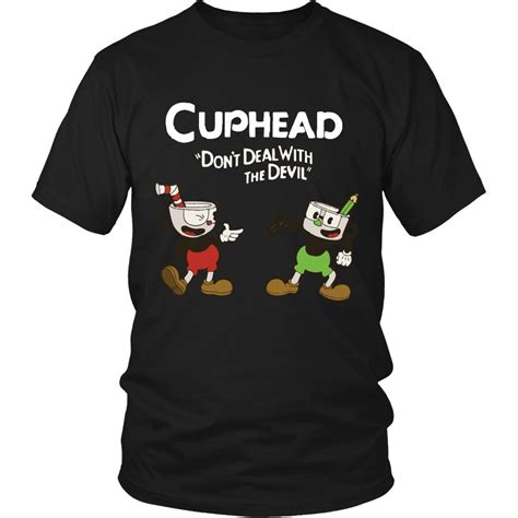 Cuphead Men Shirt Cuphead Dont Deal With The Devil Funny Men T Shirt