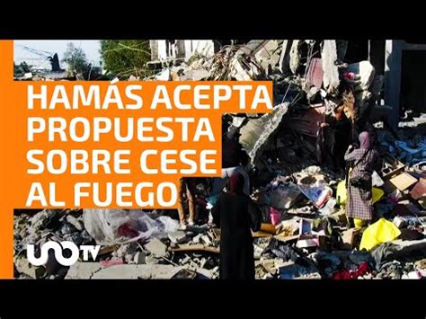 Hamás acepta propuesta de cese al fuego con Israel UnoTV