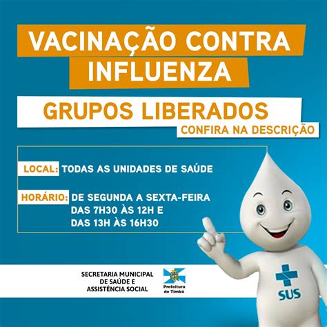 Timbó inicia Campanha nacional de vacinação contra Influenza