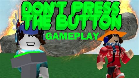 Dont Press The Button Gameplay Roblox Youtube