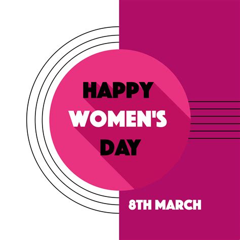Happy Womens Day Vector 191935 Vector Art At Vecteezy