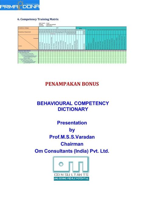 Kamus Dan Matriks Kompetensi Pdf