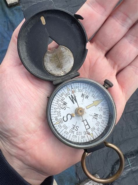 Verenigde Staten Van Amerika Rare Ww1 Swiss Made Us Army Engineers Compass Made By Neuchatel