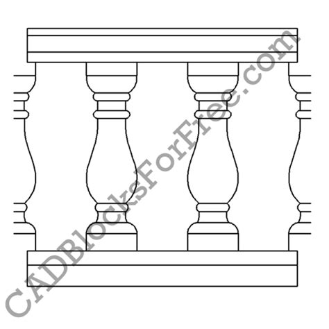 Baluster Free Autocad Block In Dwg