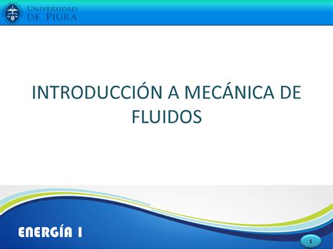 SOLUTION Mecanica De Fluidos 1 0 Mf Introducci N A La Mec Nica De