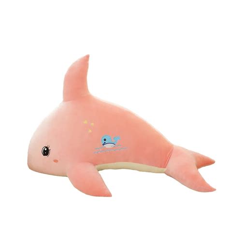 1pc New Arrival Cute Peluches Super Soft Pink Blue Dolphin Stuffed Sea