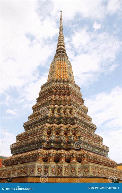 Thai Pagoda In Wat Pho, Bangkok, Thailand Stock Images - Image: 26491924