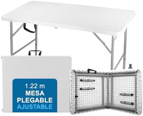 Kicmx Mesa Plegable De Plastico Mesa Portatil Tipo Portafolio Mesa