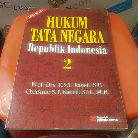 Jual Hukum Tata Negara Republik Indonesia 2 Edisi Revisi Prof Drs Cst