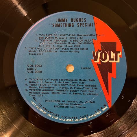 US ORIG LP JIMMY HUGHES SOMETHING SPECIAL VOLT R Bソウル 売買されたオークション情報