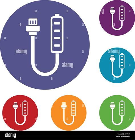 Charger Icons Set Stock Vector Image Art Alamy