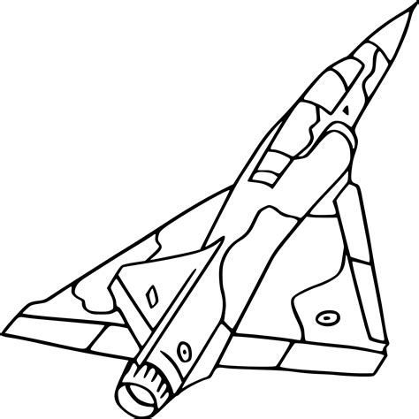 Coloriage Avion De Guerre à Imprimer