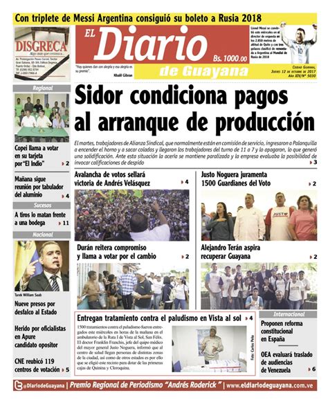 Edici N Digital De El Diario De Guayana By El Diario De