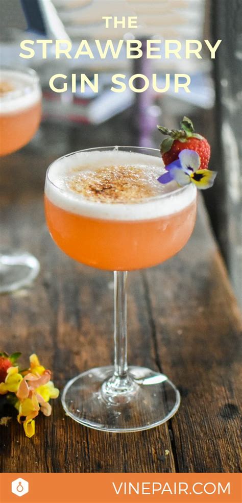 The Strawberry Gin Sour Recipe | Recipe | Gin sour recipe, Strawberry ...