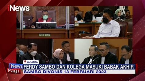 Kasus Ferdy Sambo CS Akan Segera Masuki Babak Akhir INewsPagi 11 02