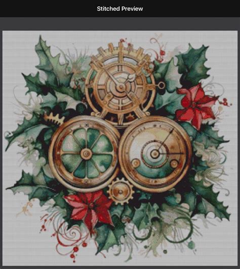 Steampunk Christmas Decoration Pattern PDF Instant Digital Etsy