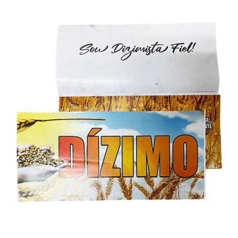 Envelope Especial Dizimo Trigo Colado 23x10cm 100 Unid Novo Israel