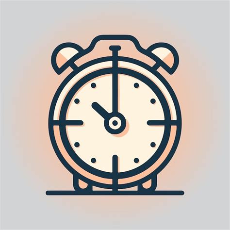 Clock Vector Illustration Premium AI Generated Vector