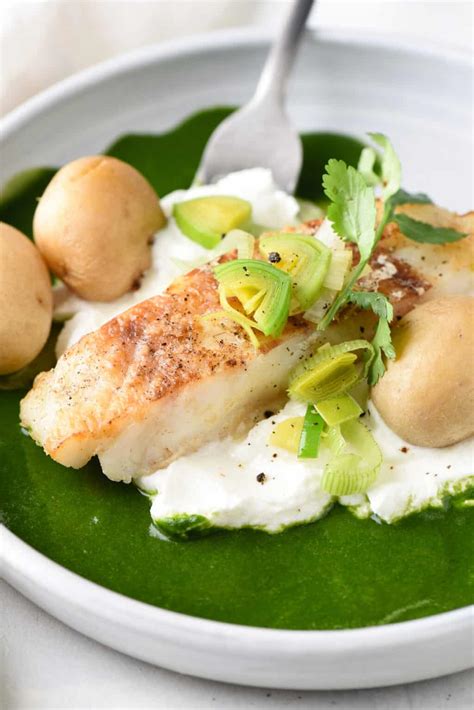 Chilean Sea Bass With Potatoes And Herb Sauce Foxes Love Lemons