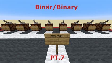 Bin R Binary Redstone F R Anf Nger Pt Youtube