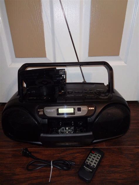 Vintage Panasonic Rx Ds22 Portable Stereo Cd Cassette Am Fm W Remote And Powercord Ebay