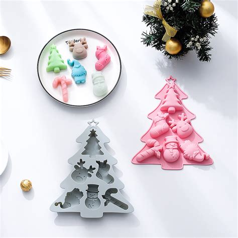 2023 New Arrival Factory Made Silicone Christmas Cookie Molds