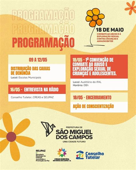 Prefeitura De São Miguel Dos Campos Lança Programação Para A Campanha