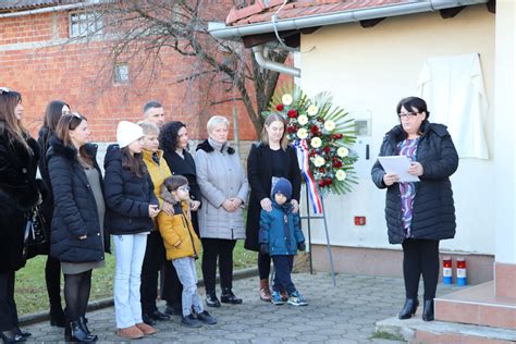 Foto U Kunovec Bregu Otkrivena Spomen Plo A Poginulim Hrvatskim