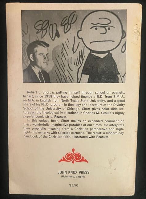 The Gospel According To Peanuts By Robert L Short 1965 Trade