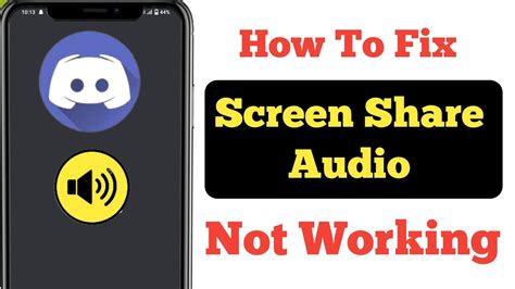 How To Fix Discord Screen Share Audio Not Working 2023 New Update