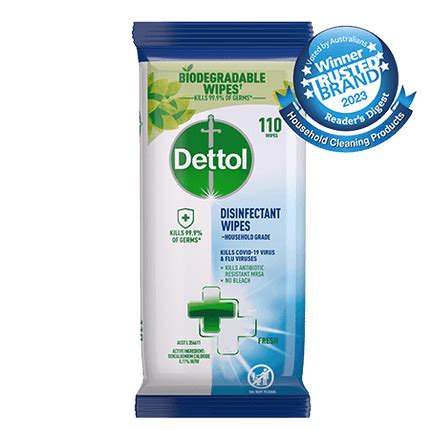 Dettol Biodegradable Fresh Wipes 110 Pack | Dettol AU