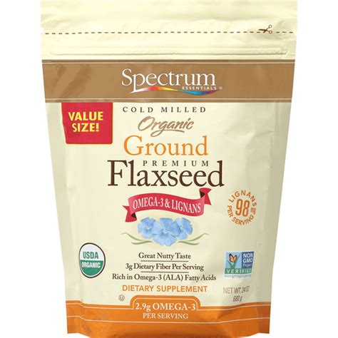 Spectrum Essentials® Cold Milled Organic Ground Premium Flaxseed