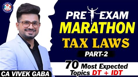 Tax Laws Pre Exam Marathon Part Cs Executive Dec Ca