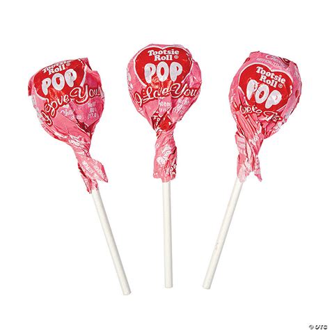 9 6 Oz Valentine S Day Tootsie Roll® Pops® Cherry Candy 17 Pc Oriental Trading