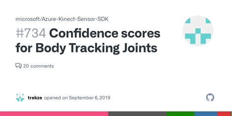 Confidence Scores For Body Tracking Joints Issue 734 Microsoft