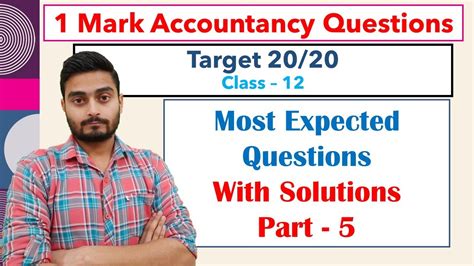 Accounts Sample Paper Class 12 Important And Most Expected Questions